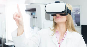 Doctor using VR